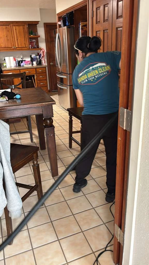 Fresh linens and restocked supplies in an Albuquerque Airbnb prepared by Sandia Green Clean