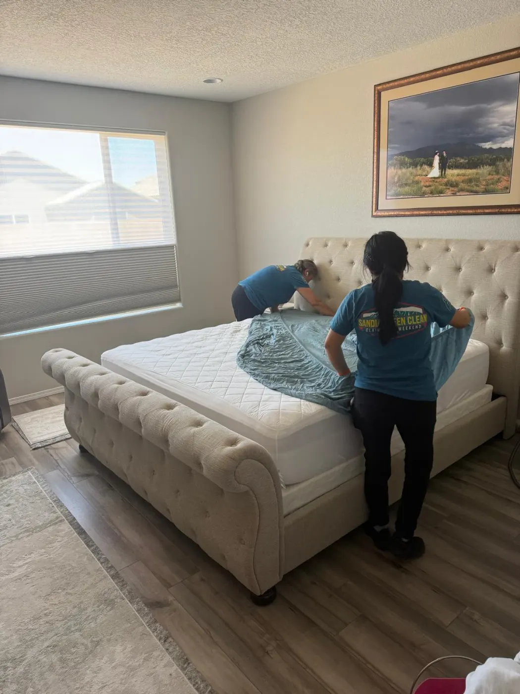 Sandia Green Clean team performing recurring house cleaning in Rio Rancho NM