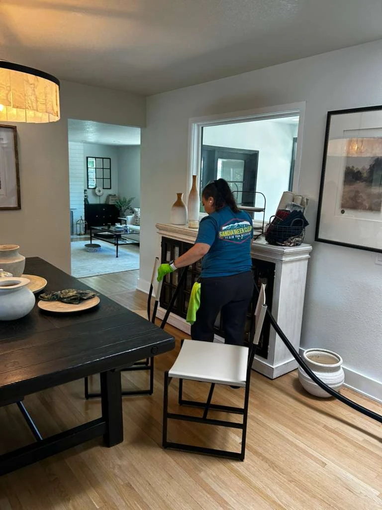 Sandia Green Clean three-person team working through a home in Albuquerque