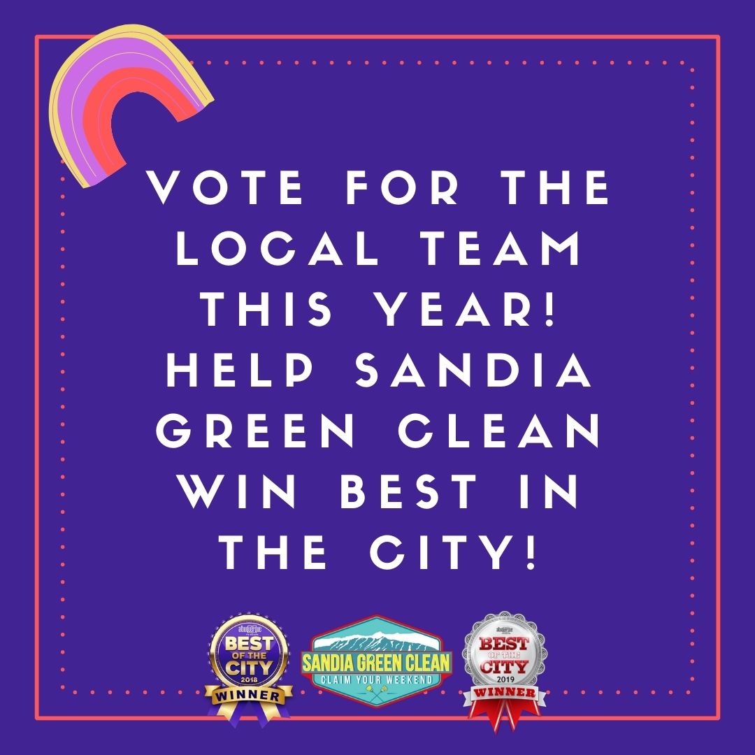 Vote for Sandia Green Clean Win Best In The City for 2020